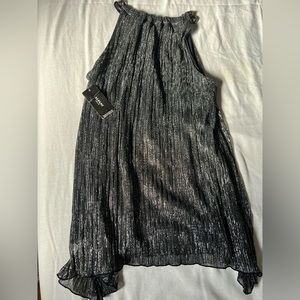 Alfani Metallic Womens Top